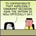 Asok the Intern Comes Out on Dilbert